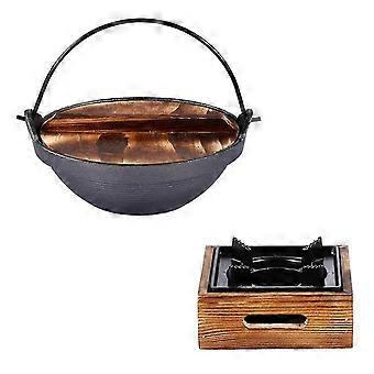 Assorted Color Japanese Style Camping Soup Pot High Temperature NonStick Iron Cooking Boiler for Kitchen Use 1.5L 26-27