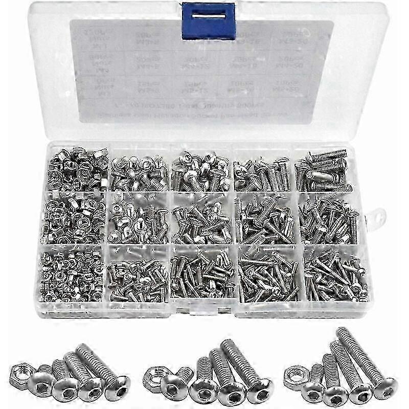 Bolts and Nuts, M3 M4 M5 Round Hex Socket Cap Screws