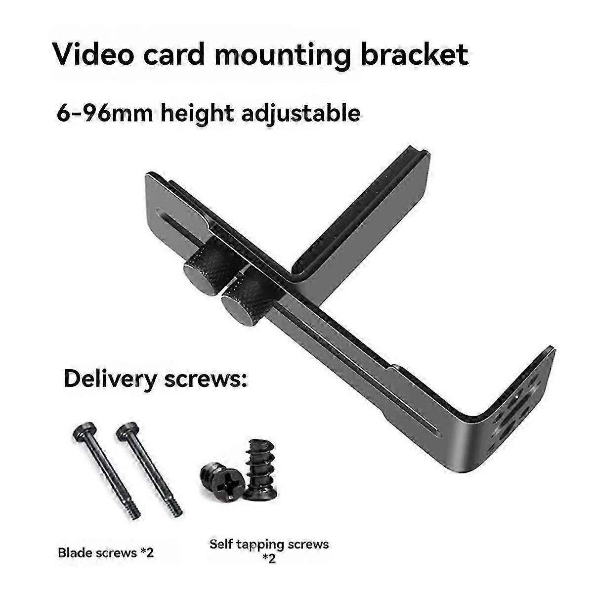 Adjustable GPU Brace Prevent Sagging Video Card Support Bracket Black