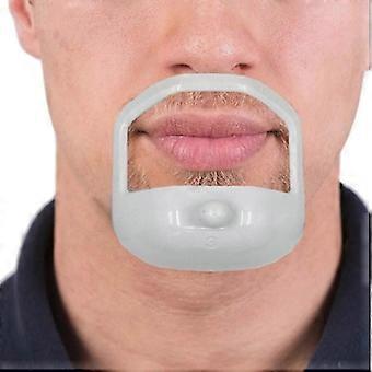 5 Pcs Men Mustache Shaper Styling Template (white)