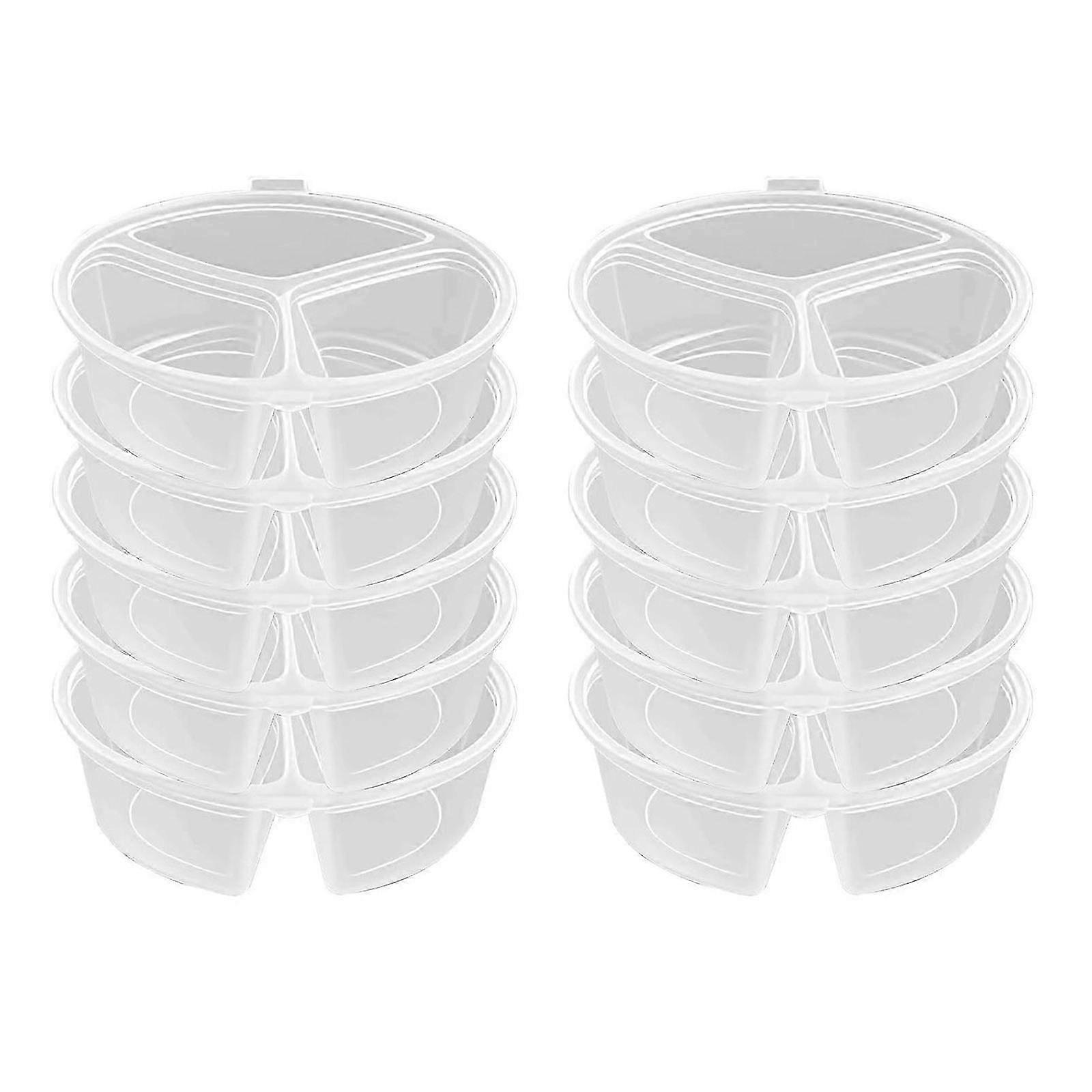 3 Section Leakproof Disposable Sauce Cups