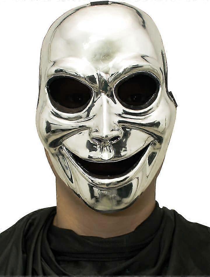 Sinister Ghost Silver Mask compatible with Halloween
