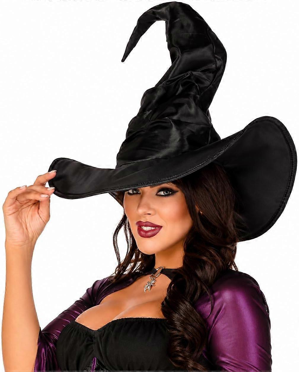 Women's Large Ruched Witch Hat