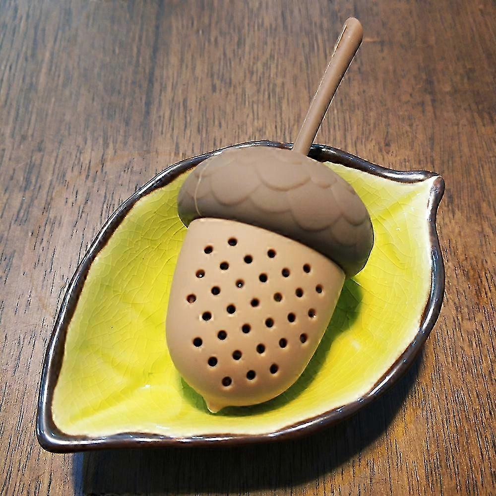 Brown Food-Grade Silicone Tea Infusers