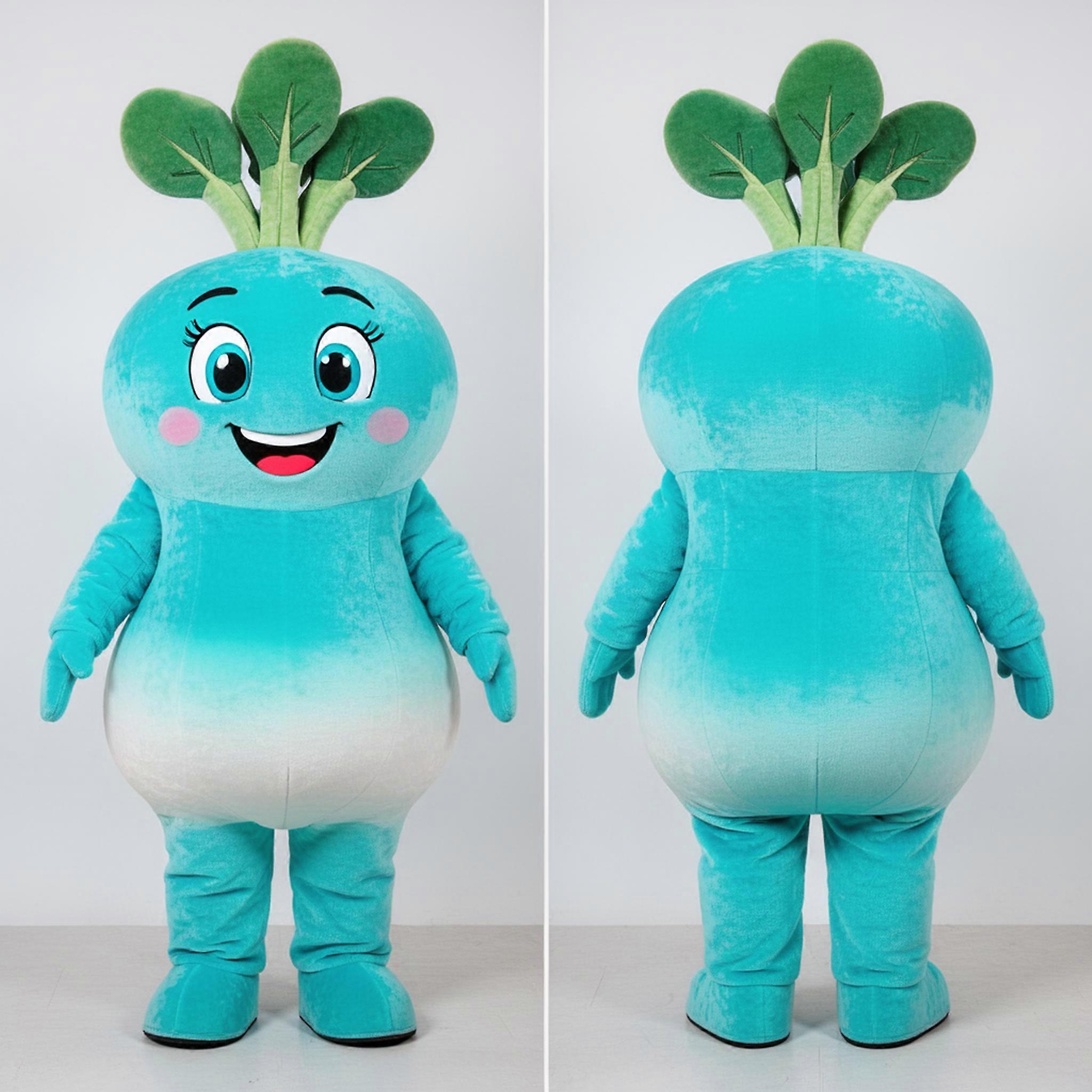 MASTICOT Cyan Vibrant Radish Mascot