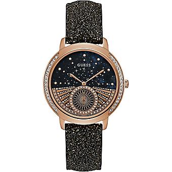 Guess Stargazer Quartz Analog Women Watch with W1005L2 Synthetic Leather Bracelet