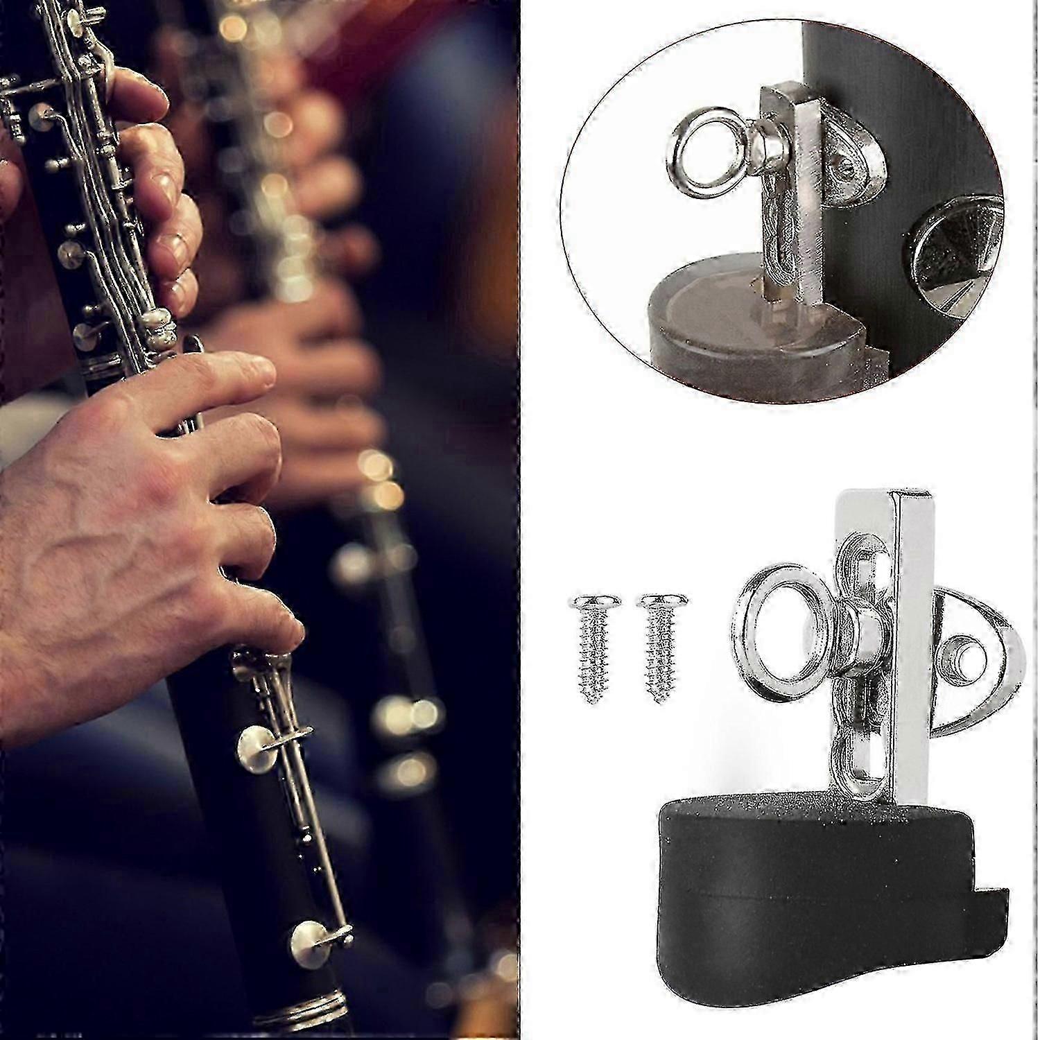 Adjustable Clarinet Thumb Rest with Rubber Cushion Protector-Good