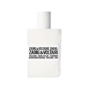 Zadig & Voltaire This Is Her Eau De Parfum For Women 100 ml