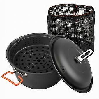 Camping Pot with Steamer Multipurpose Cookware Compact for Picnics