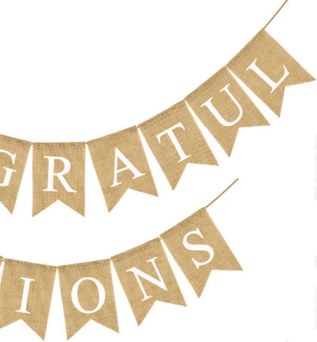 Swallowtail Party Banner for Graduation, Linen