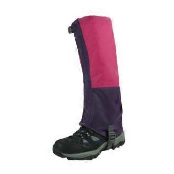 Waterproof Hiking Gaiters for Boots, Long Breathable Leg Covers with Adjustable Fit, Pink