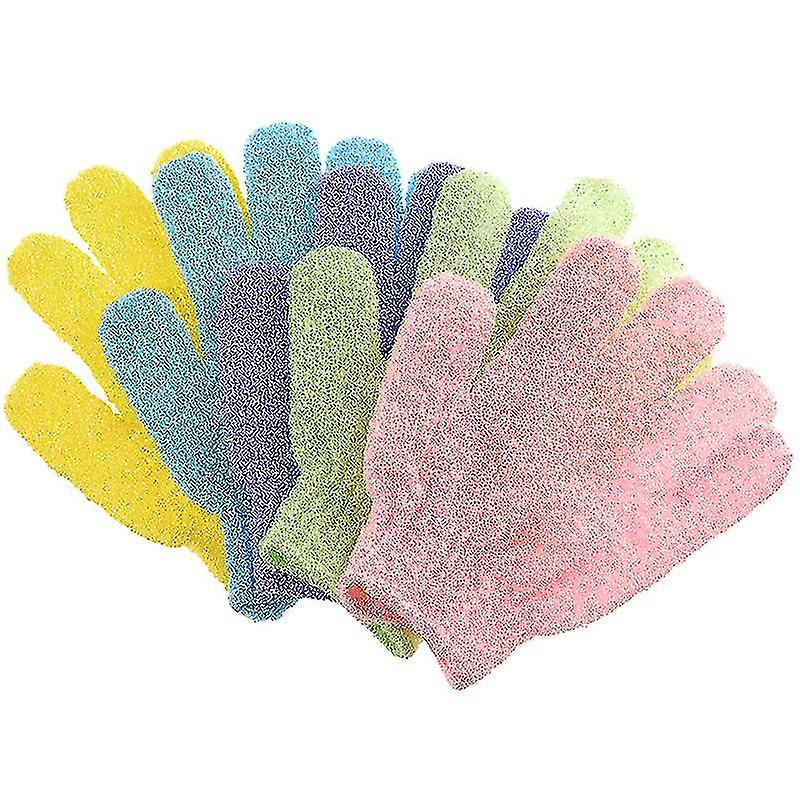 1 Pc Random Color Peeling Exfoliating Foaming Mitt Glove/ Shower Massage Cleaning Brush Sc