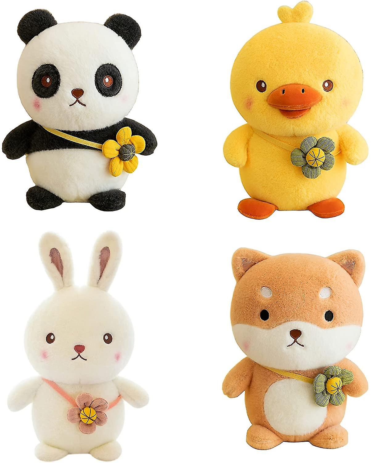 4 Pcs Plush Stuffed Baby Animal Gift Set