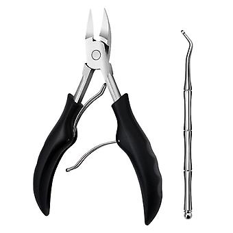 2pcs Ingrown Toenail Tools Kit Stainless Steel Nail Cuticle Pliers