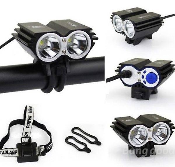 2X U2 Led Cycling Bike Headlight Headlamp Front Light