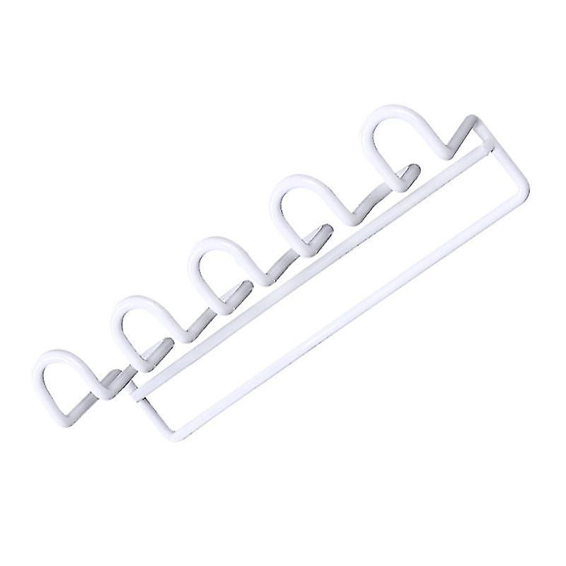 18X5.5cm White Utility Hooks 1pc Multi-hook Power Plug Storage Holder Wall Home Appliance Plug Stora