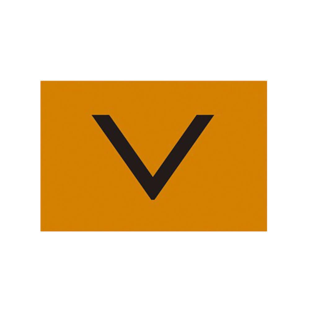 Attractive Orange Sheet With Large V Sign Standard Quality Perfect Gift Ideas
