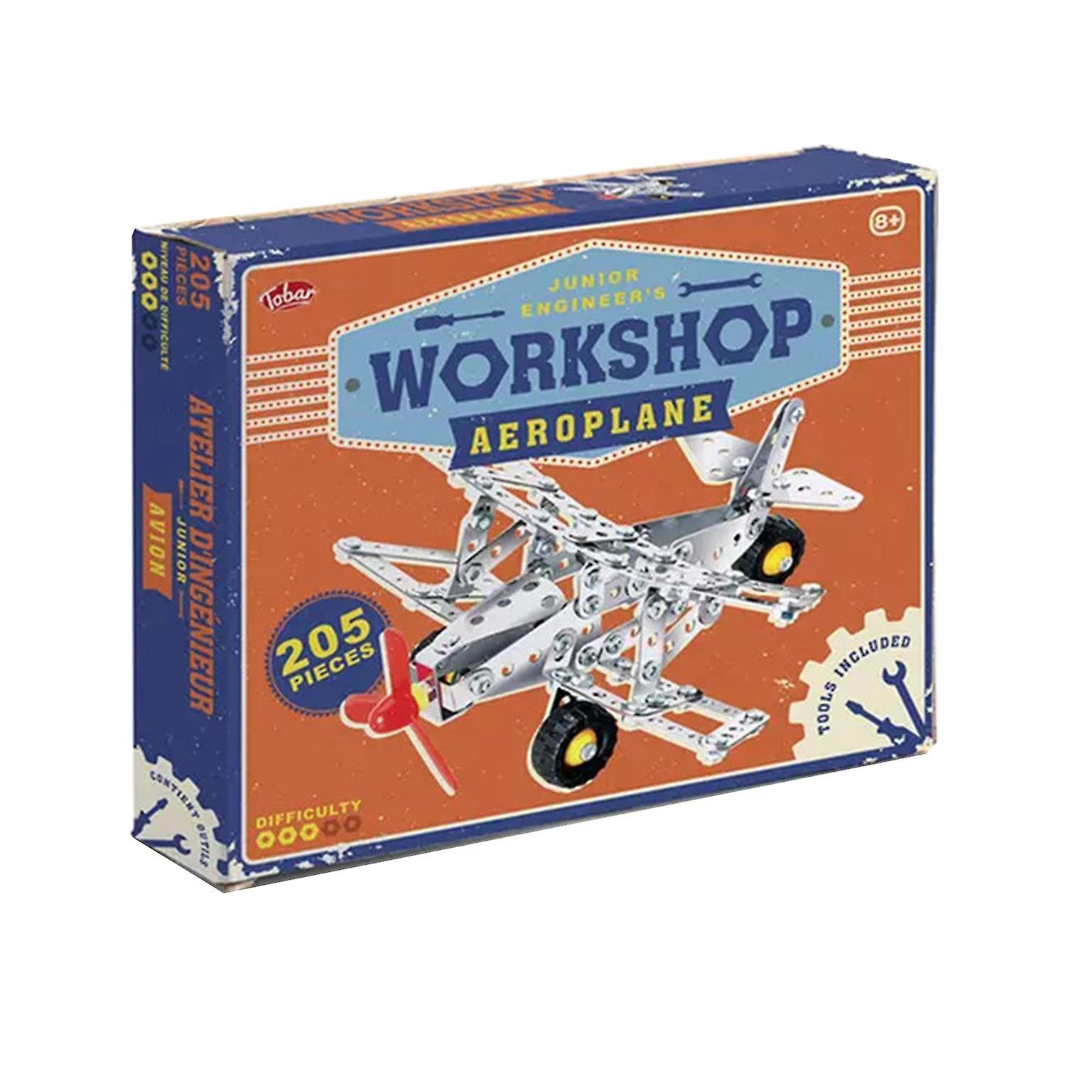Tobar Build And Play Super Puma Style Helicopter Metal Construction Play Set