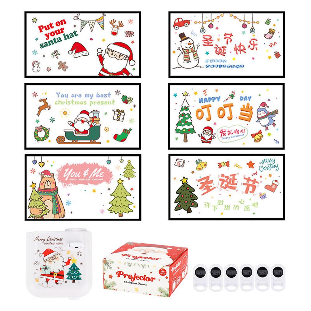 Christmas Atmosphere Projection Lamp Insert Different Card Long Lasting Lamp