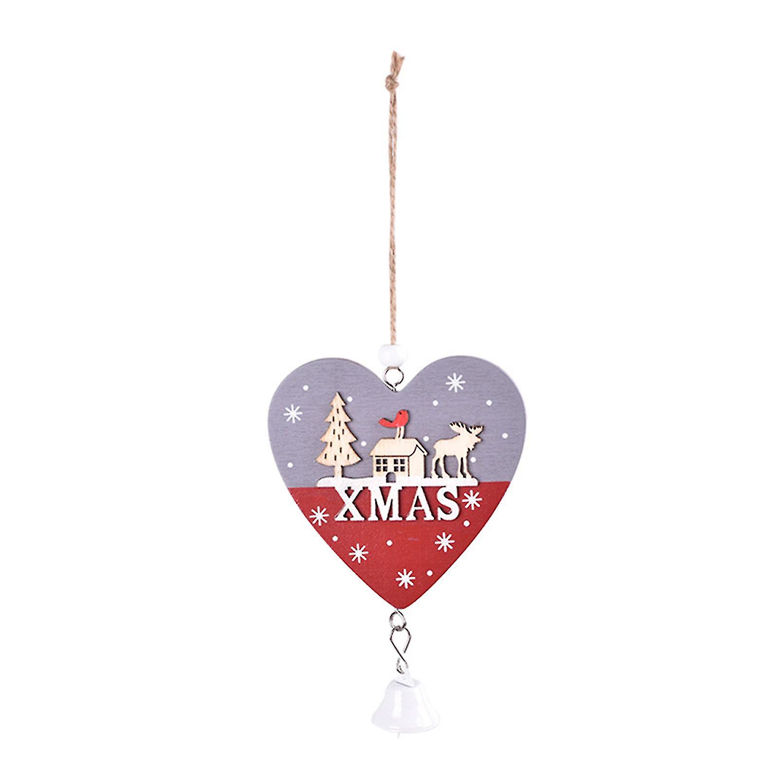 Christmas Tree Hanging Ornaments Hanging Love Star Tree Shape Blank With Burlap Rope For Xmas Home Party Decor