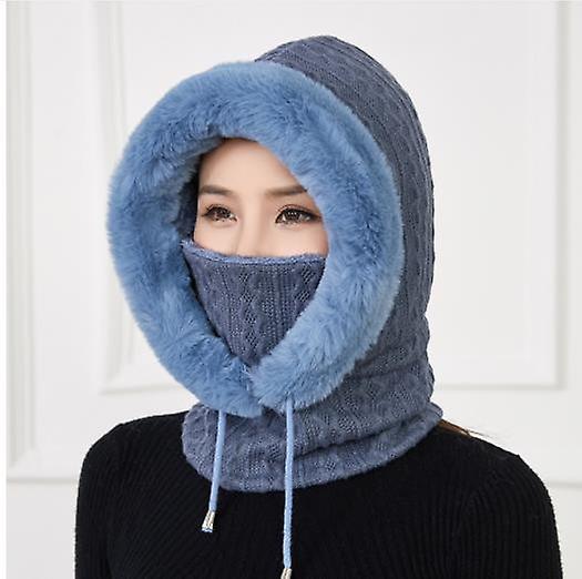Hat Women's Winter Thickened Warm And Cold-proof Hedging Hat Middle-aged And Elderly Ear Protection Hat Outdoor Snowy Pullover Warm Hat