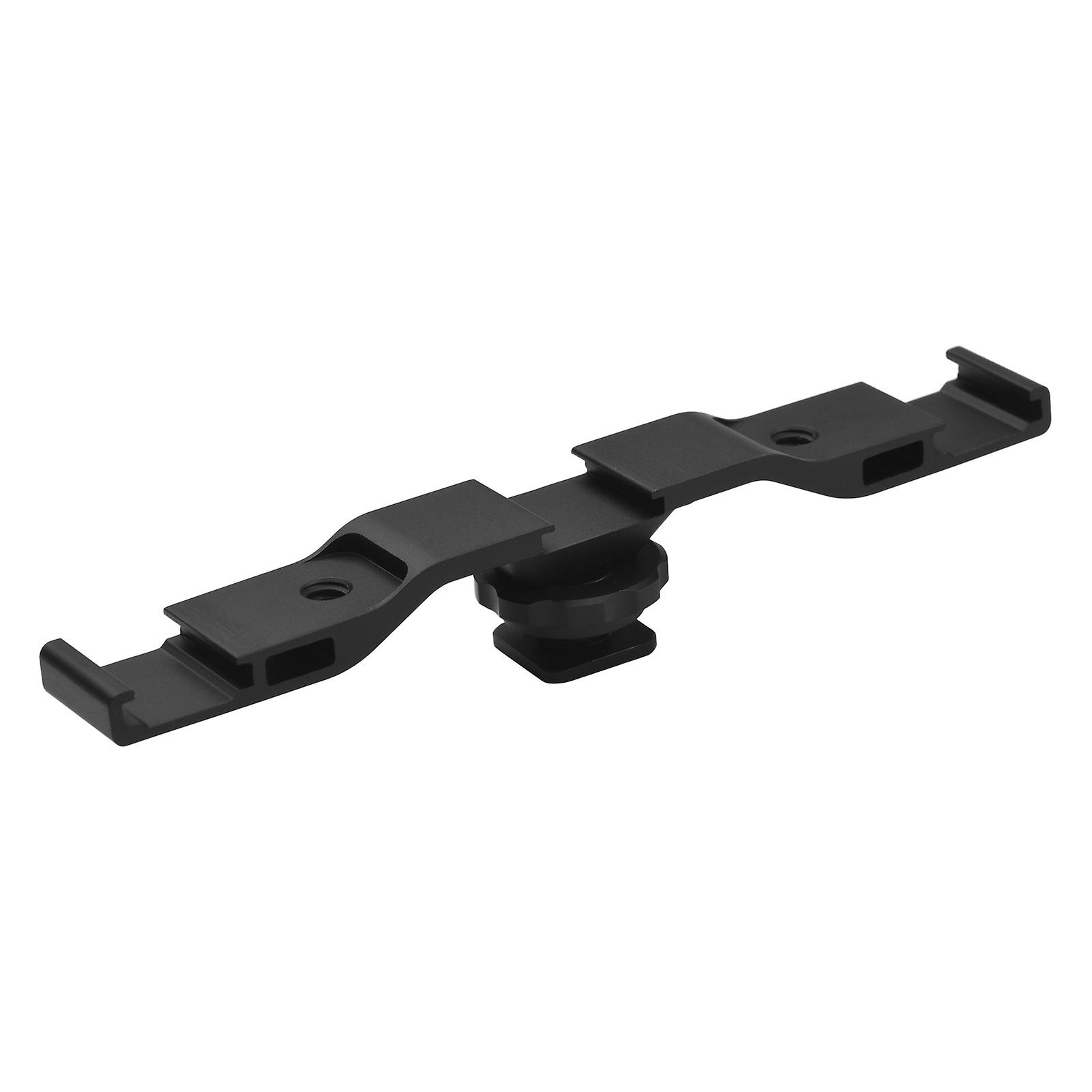 Metal Cold Shoe Mount Bracket With 3 Cold Shoe Mounting