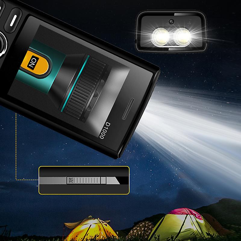 Telemóvel Push-botton Dual SIM Lanterna MP3 Rádio FM de 2,4 polegadas HD Screen