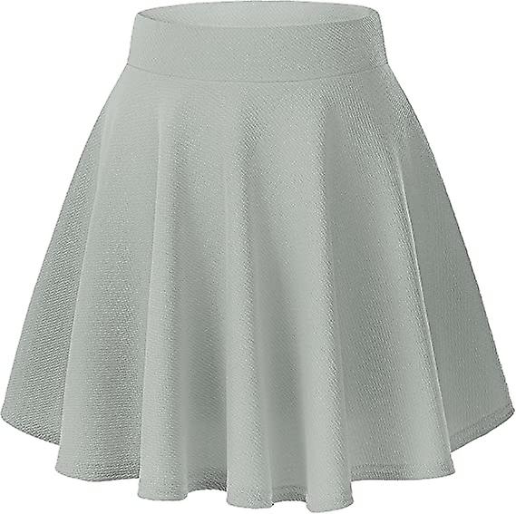 Women's Basic Versatile Stretchy Flared Casual Mini Skater Skirt9(large)