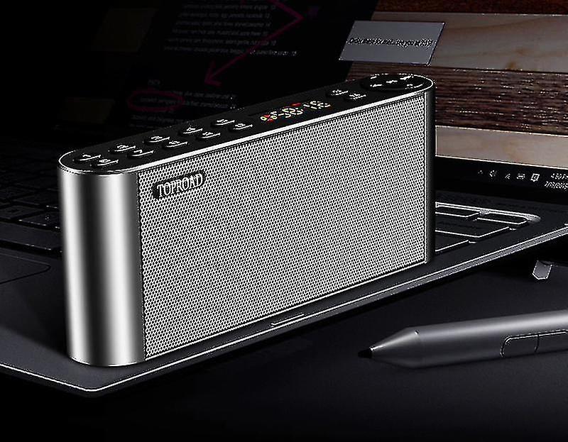 Portable Bluetooth Speaker Wireless Stereo Bass Column Support Fm Radio Aux Usb