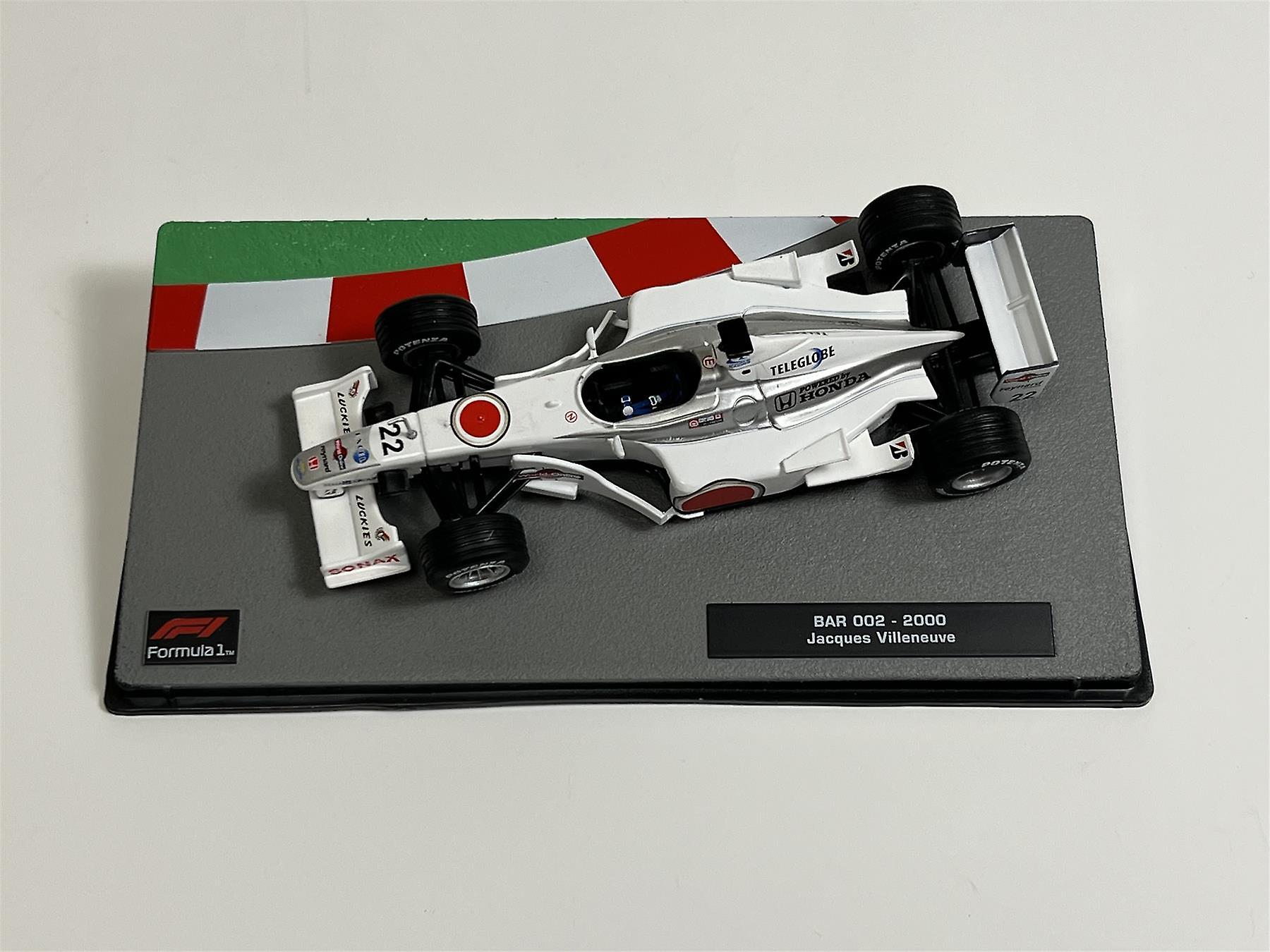 Miniature Minichamps 1/43 F1 BAR Honda 03 Pilotée Par Jacques Villeneuve 2001