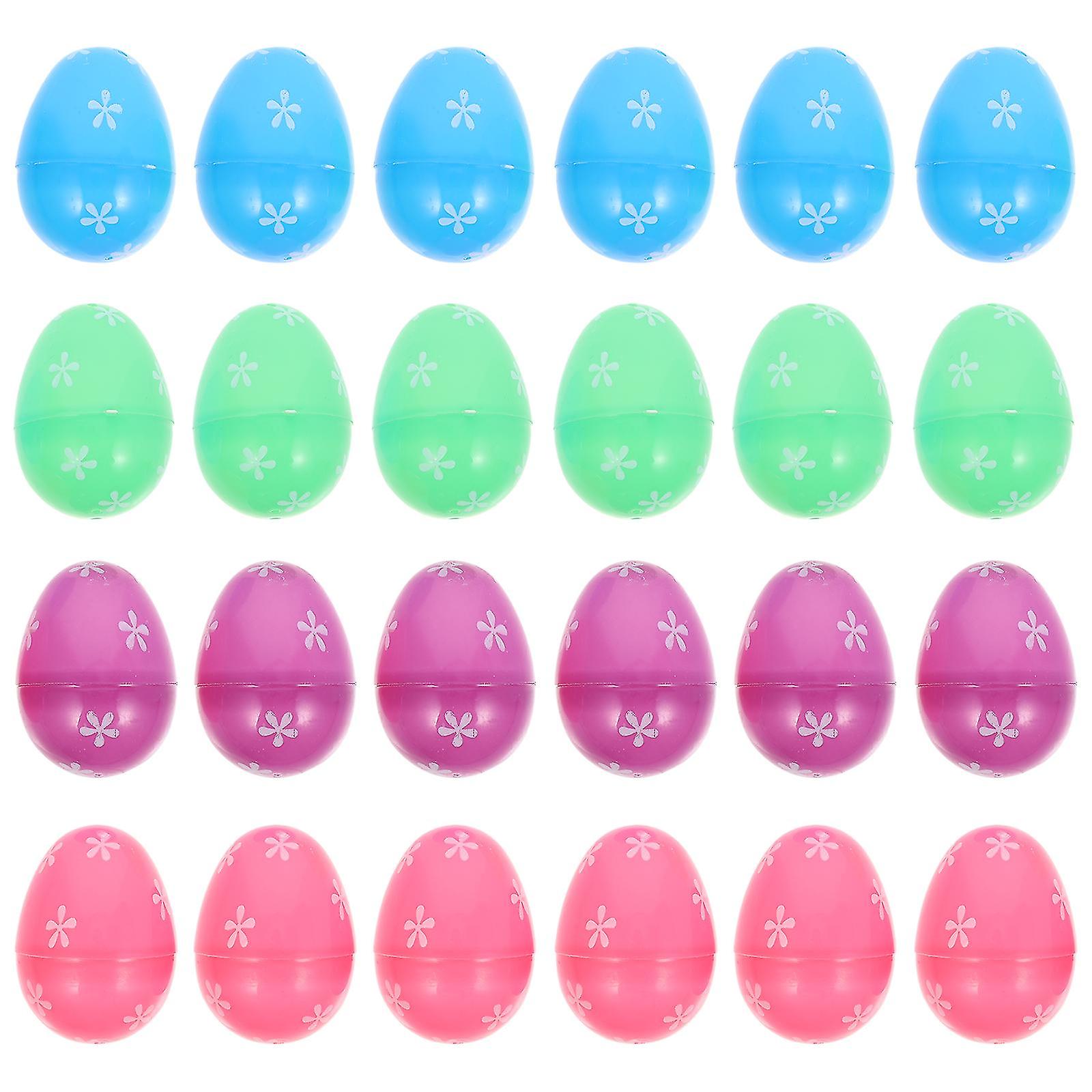24pcs Empty Easter Eggshells Creative Easter Egg Children Egg Toy Playthings