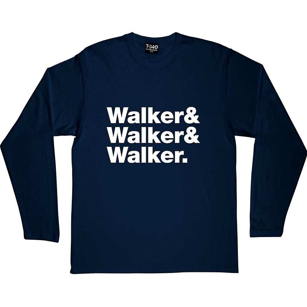 The Walker Brothers LineUp Navy Blue LongSleeved TShirt Fruugo UK