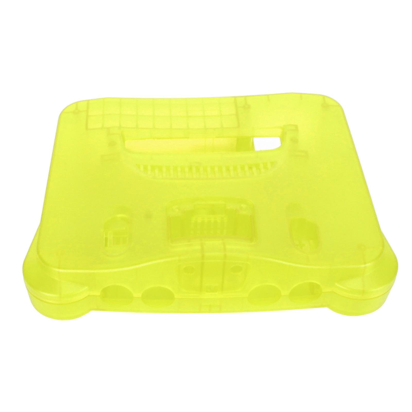 Game Console Replacement Case Retro ABS Sturdy Professional Replacement Shell for N64 Transparent Green