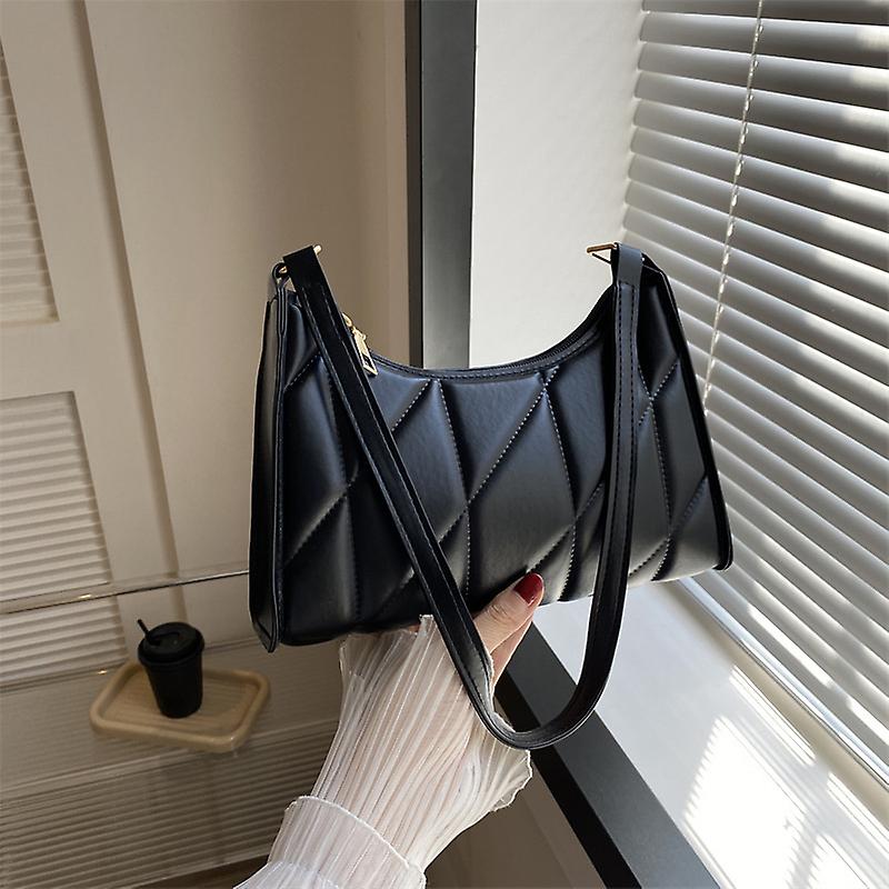 Borsa a tracolla da donna trapuntata in pelle Pu Borsa a tracolla casuale Hobos
