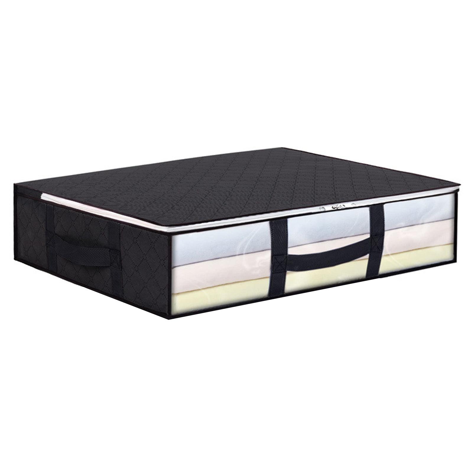 Under Bed Storage Containers Double Zipper Closure Storage Box