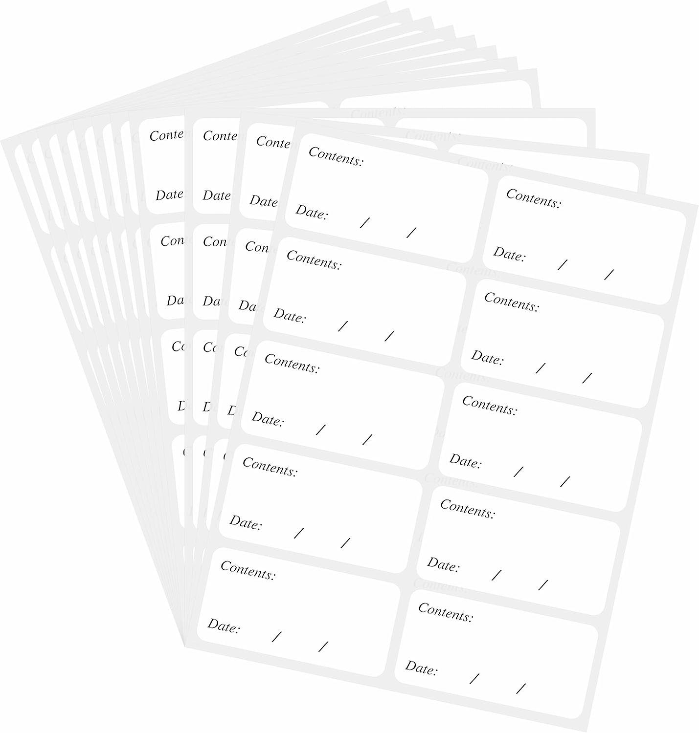 Removable Freezer Labels - Easy Peel Off (type 1)