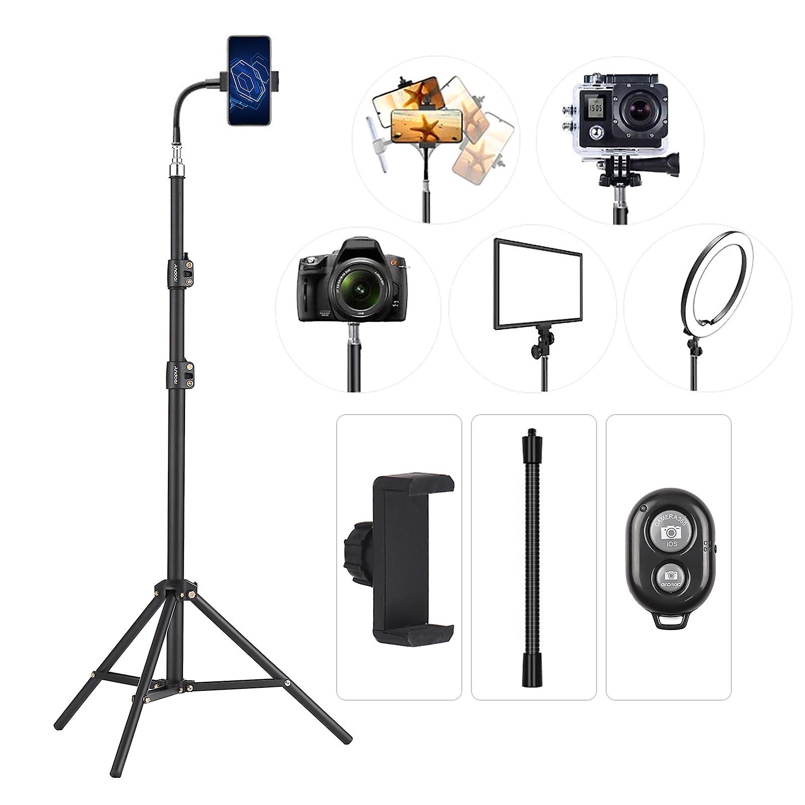 Portable Metal Light Stand Heavy Duty Adjustable Photography Tripod Stand