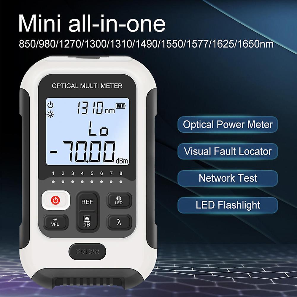 Multifunctional Optical Power Meter High Accuracy Fiber Light Testing Tool for Networks