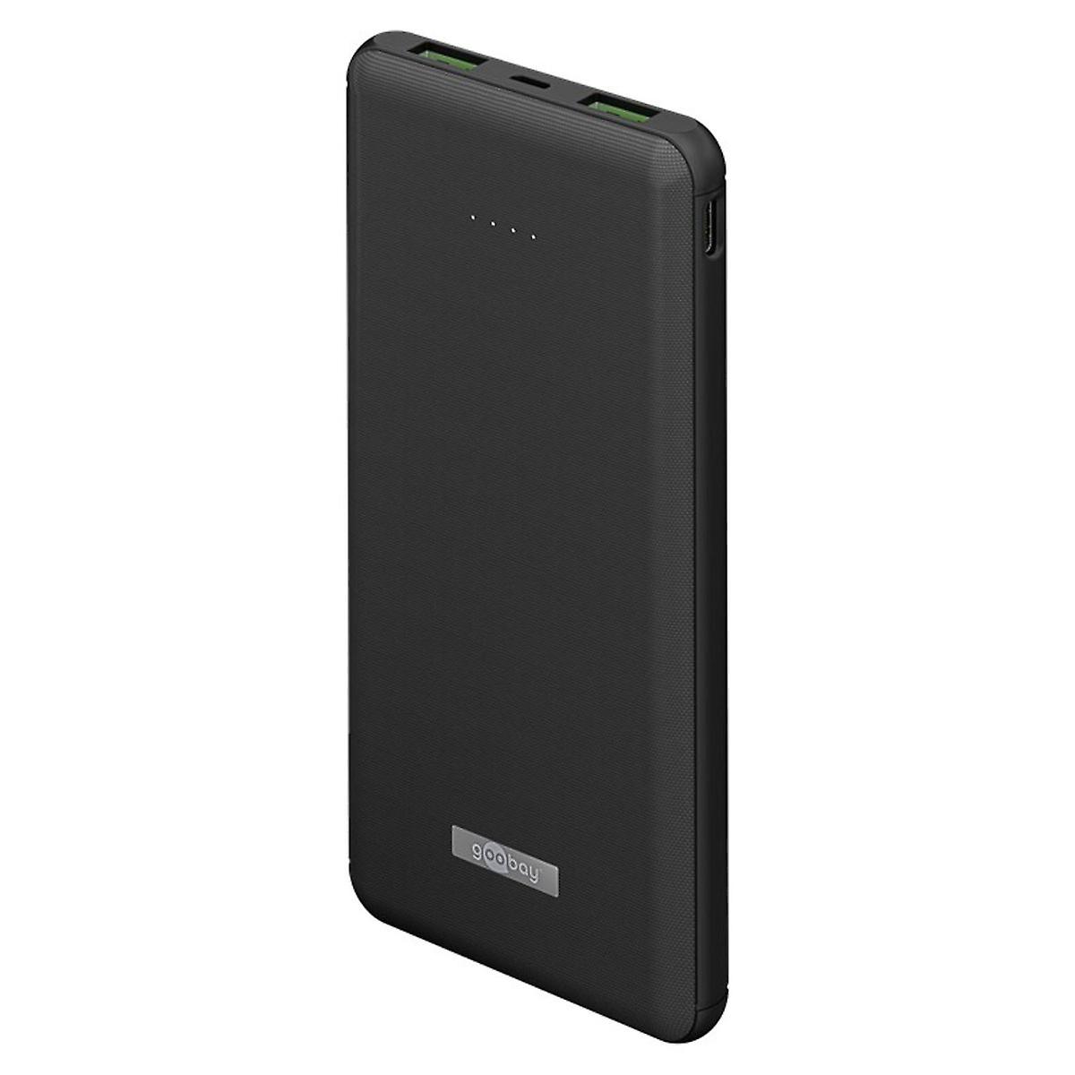 Goobay Wireless Fast Charging Power Bank 10,000 mAh USB-C 0.3m Black