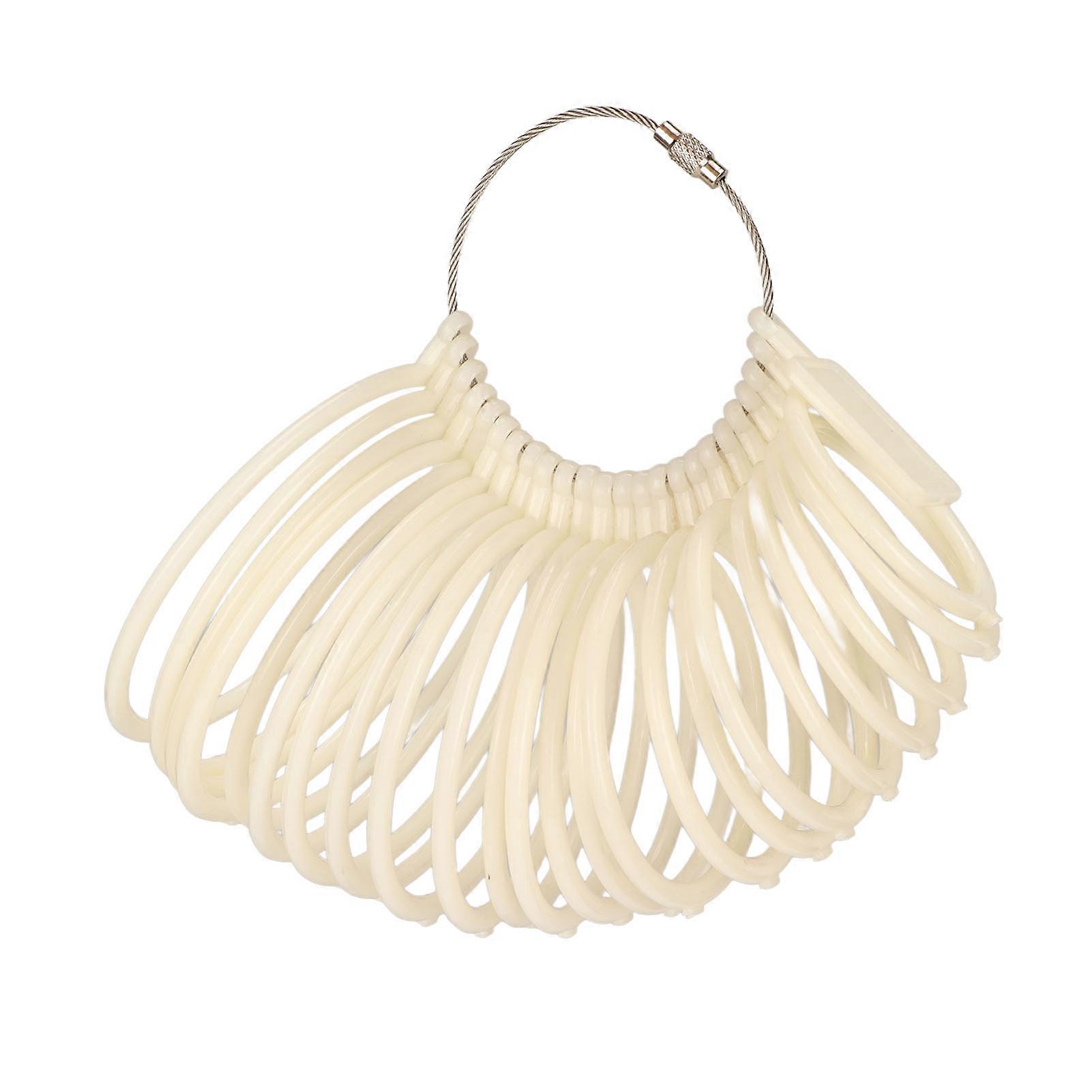 White Bracelet Sizer - Lightweight Measuring Tool for Accurate Jewelry Wrist Sizing