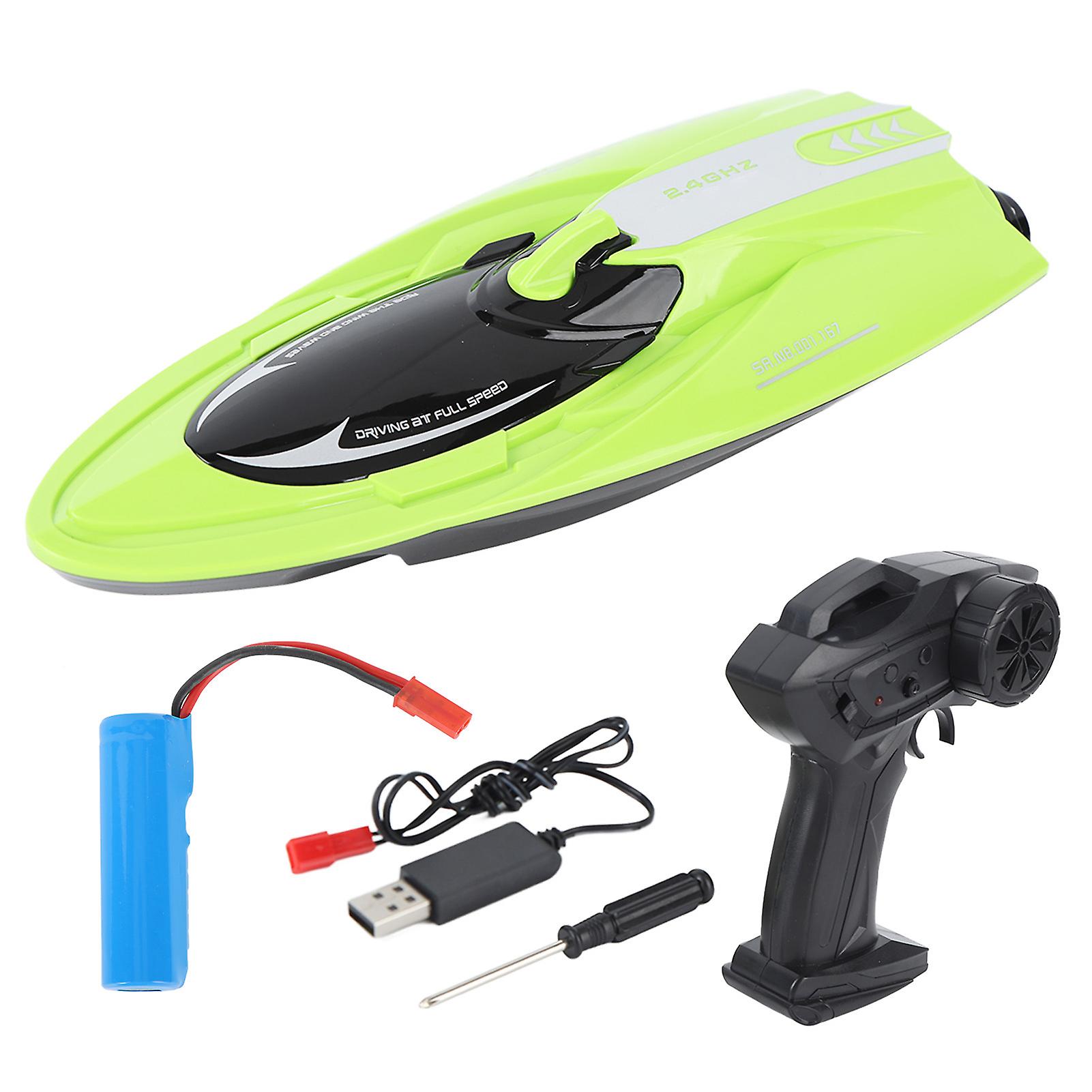 RC Boat High Speed 4 Channels 2.4G Remote Control Racing Ship with Rechargeable Battery for 8 Years and Older