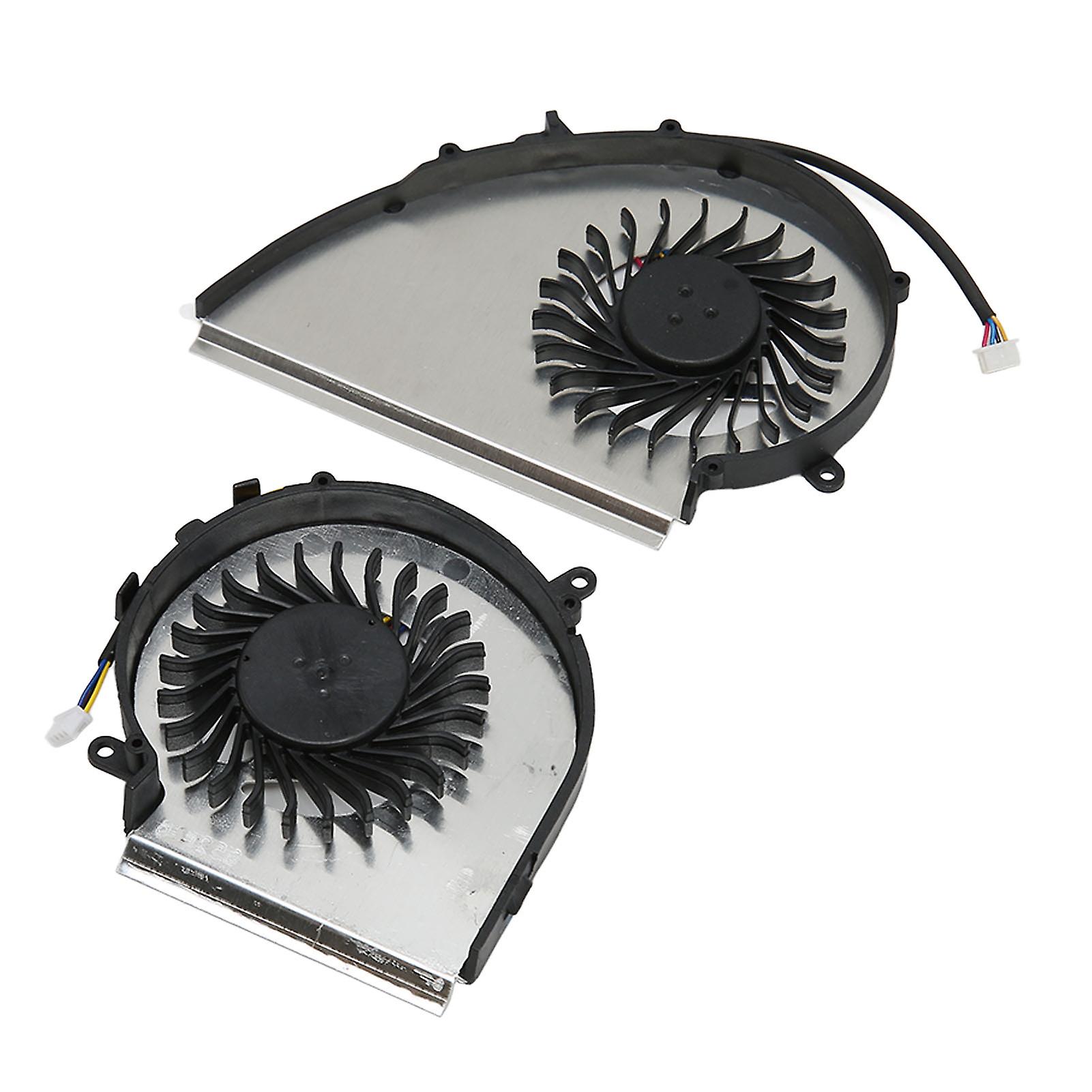 Cooling Fan 4 Pin Aluminum Alloy ABS Easy Replaceable Laptop Cooling Fan for MSI GE72VR GP72VR GP72MVR CPU Cooling Fan and GPU Cooling Fan 