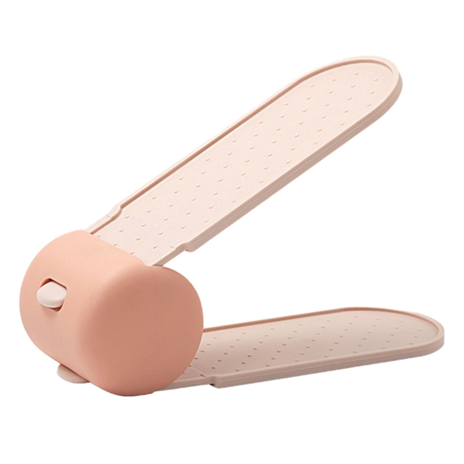 Shoe Rack Adjustable Double Layer Shoe Storage Organizer Space Saving Anti-slip Shoe Stand for Home 