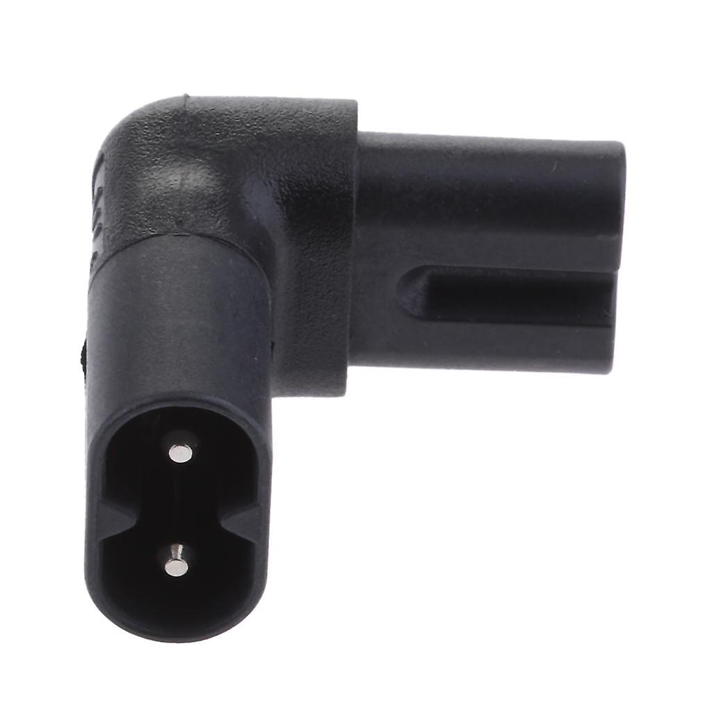 IEC320 C7 To C8 Right Angle 90 Degree Angled AC Power Adapter Extension