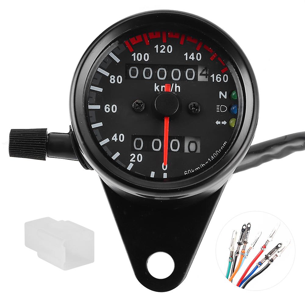 12V LED Odometer Speedometer Tachometer Retro Style High Accuracy for Motorcycle Speed Gauge