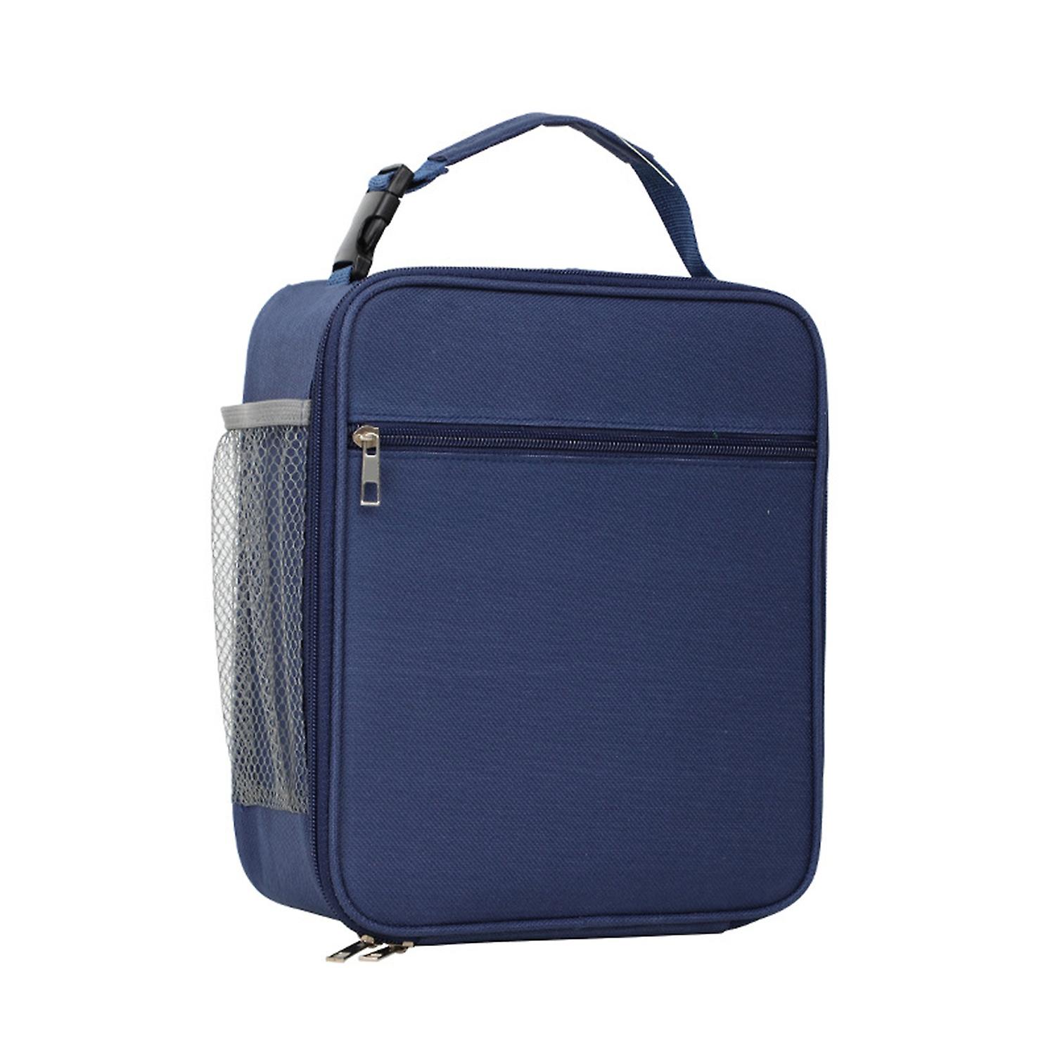 Lunch Bag Large Capacity Zipper Closure Portable Multi-Pocket Bento Insulated Bag Lunch Container
