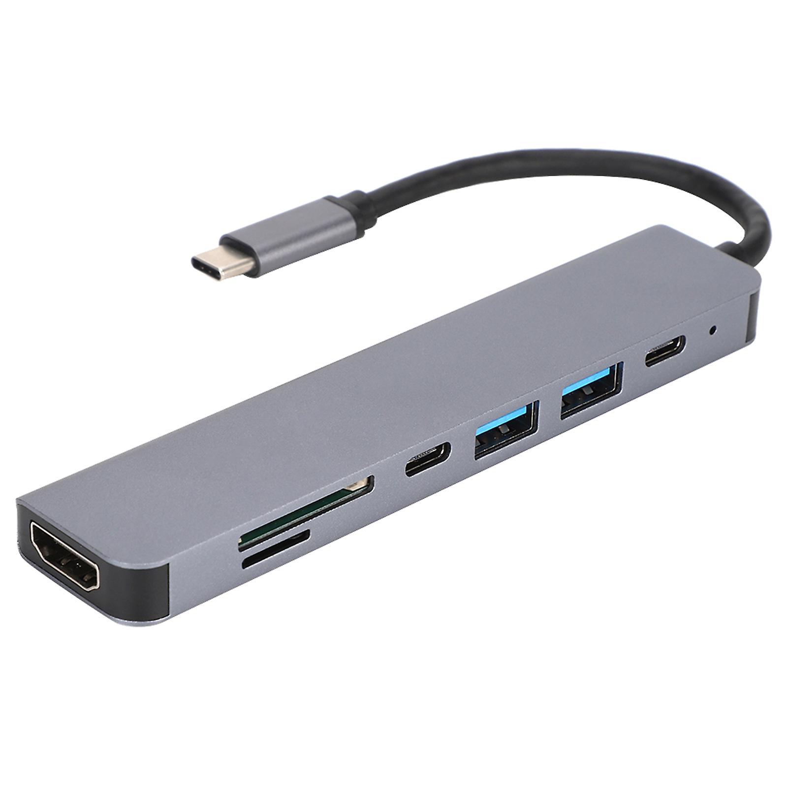 7-i-1-hubb, TypeC, HDMI, PD, Multifunktion, Adapter