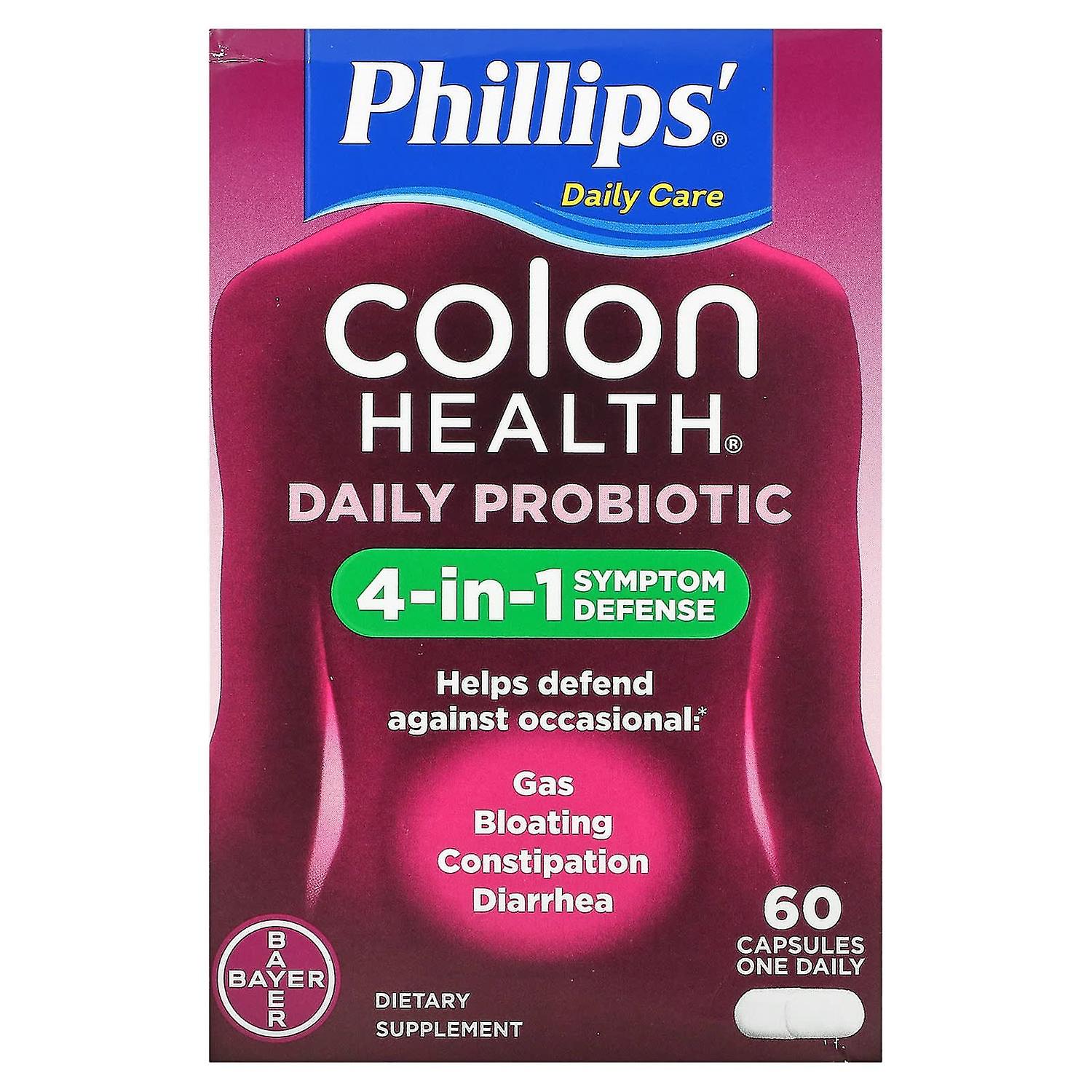 Phillips, Colon Health Daily Probiotic, 60 Capsules