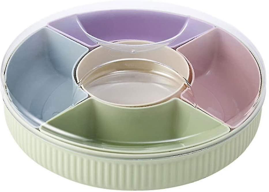 Snack Serving Tray Decorative Plastic Divided Snack Plates Bowls Candy Nut