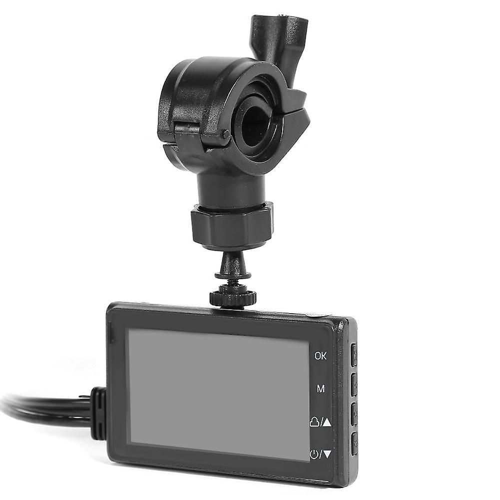 3 Inch Motorcycle Dvr Camera Fhd 1080p Dash Cam Moto Waterproof Dual Lens Front Rear View Video Recorder 140 Degree Angle